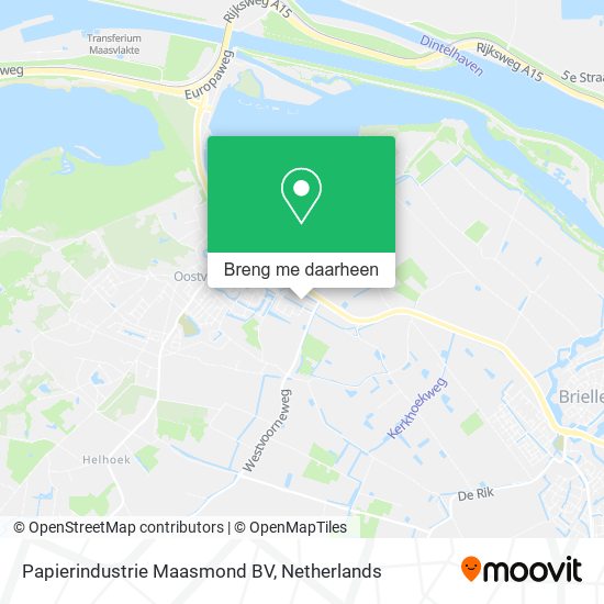 Papierindustrie Maasmond BV kaart