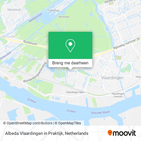 Albeda Vlaardingen in Praktijk kaart