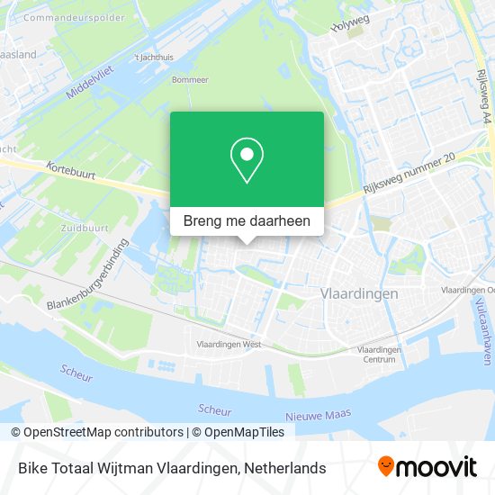 Bike Totaal Wijtman Vlaardingen kaart