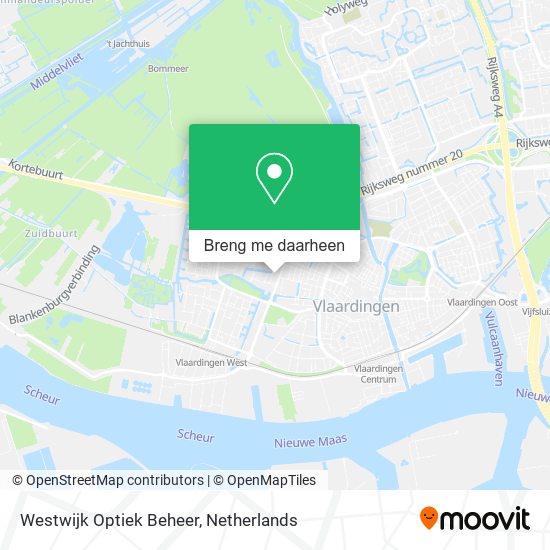 Westwijk Optiek Beheer kaart