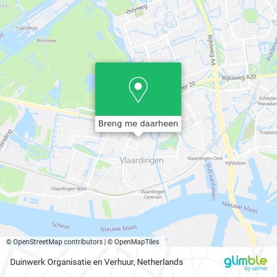 Duinwerk Organisatie en Verhuur kaart