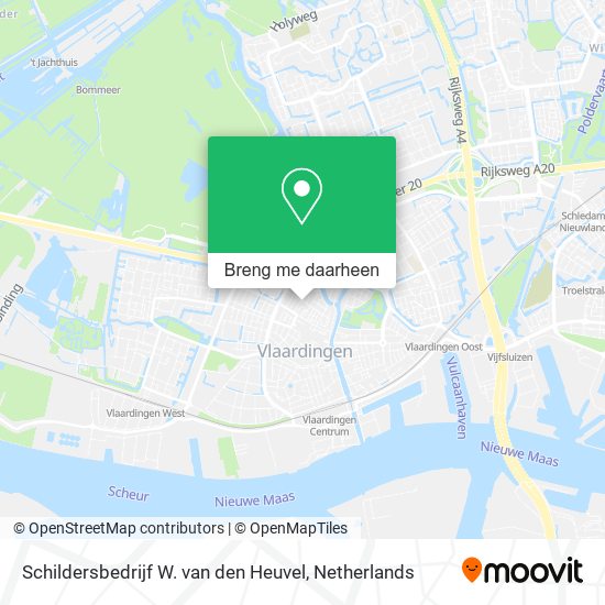 Schildersbedrijf W. van den Heuvel kaart