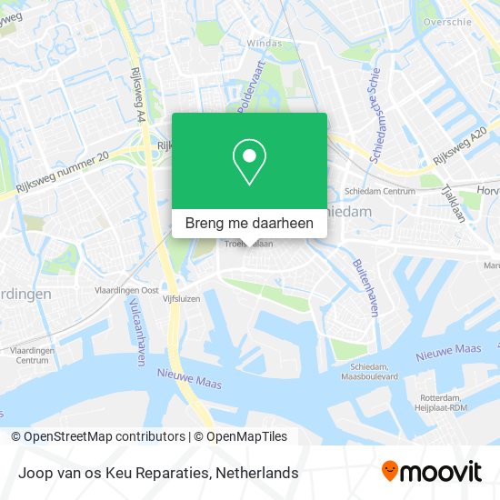 Joop van os Keu Reparaties kaart