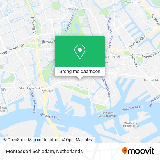 Montessori Schiedam kaart