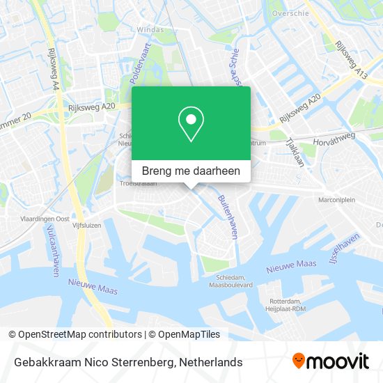 Gebakkraam Nico Sterrenberg kaart