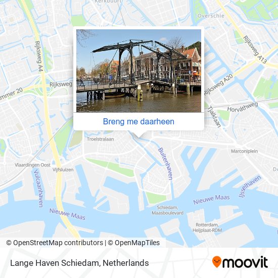 Lange Haven Schiedam kaart