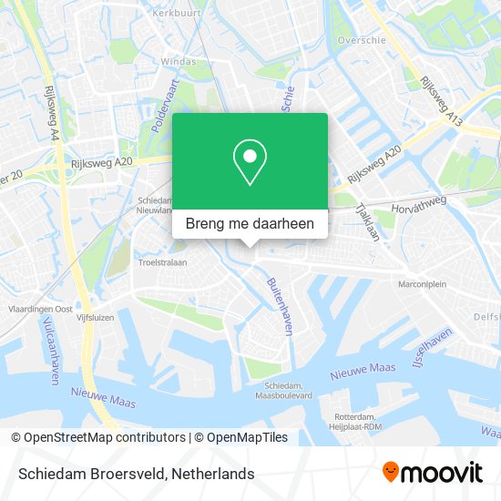 Schiedam Broersveld kaart