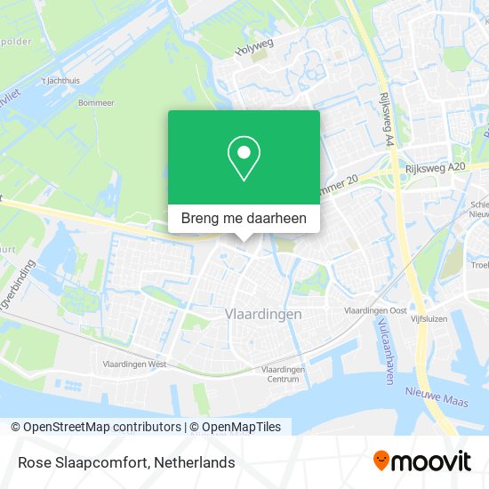 Rose Slaapcomfort kaart