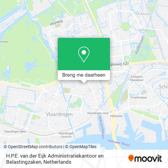 H.P.E. van der Eijk Administratiekantoor en Belastingzaken kaart