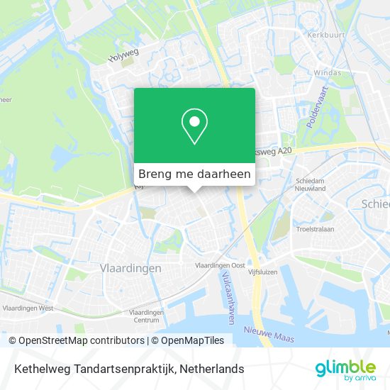 Kethelweg Tandartsenpraktijk kaart