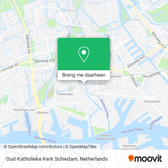 Oud-Katholieke Kerk Schiedam kaart