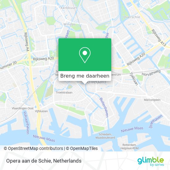 Opera aan de Schie kaart