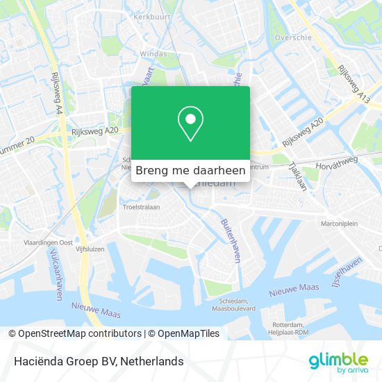 Haciënda Groep BV kaart