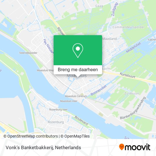 Vonk's Banketbakkerij kaart