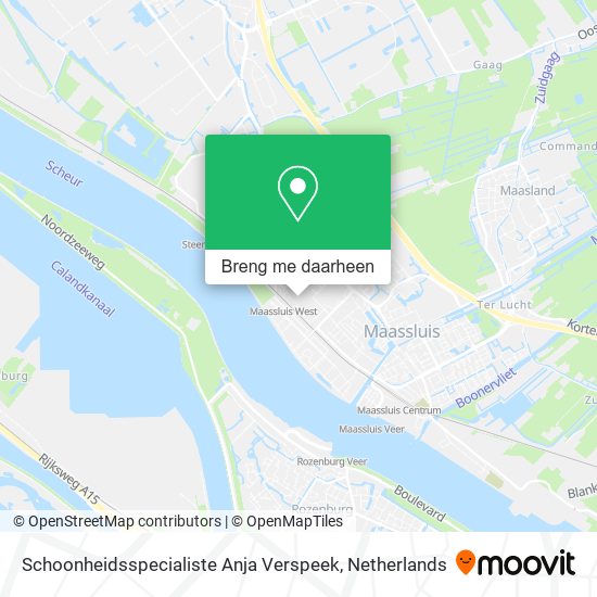 Schoonheidsspecialiste Anja Verspeek kaart