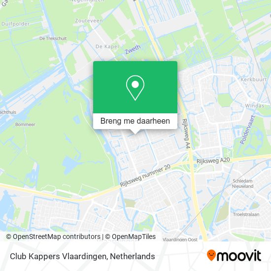 Club Kappers Vlaardingen kaart