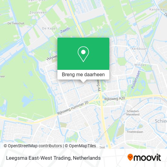 Leegsma East-West Trading kaart