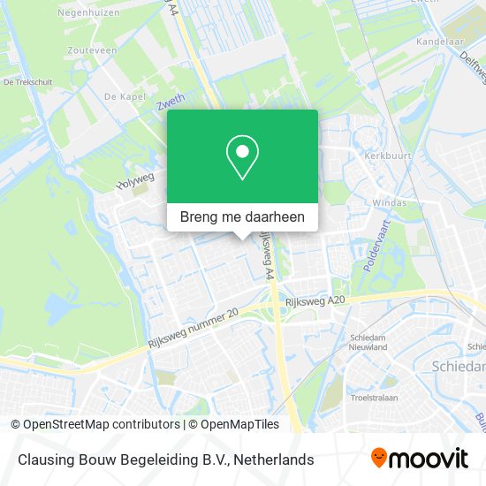 Clausing Bouw Begeleiding B.V. kaart