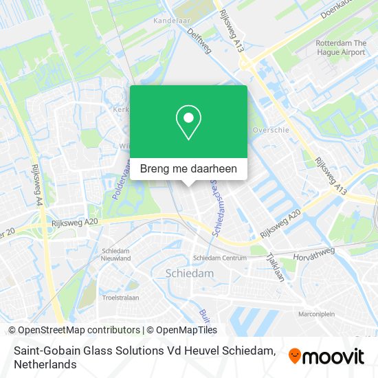 Saint-Gobain Glass Solutions Vd Heuvel Schiedam kaart