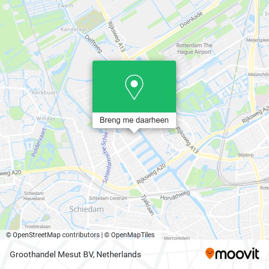 Groothandel Mesut BV kaart