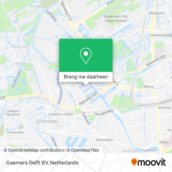 Gaemers Delft BV kaart
