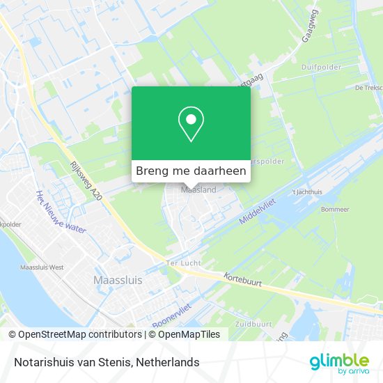 Notarishuis van Stenis kaart