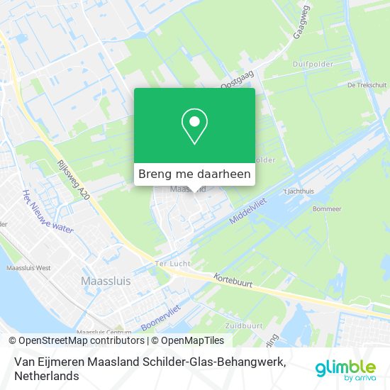 Van Eijmeren Maasland Schilder-Glas-Behangwerk kaart