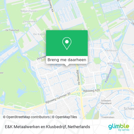 E&K Metaalwerken en Klusbedrijf kaart