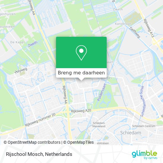 Rijschool Mosch kaart