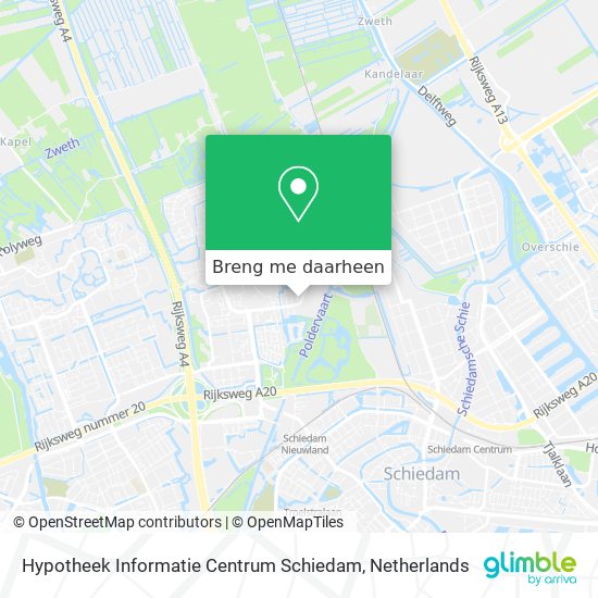 Hypotheek Informatie Centrum Schiedam kaart