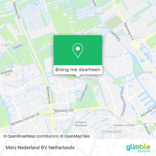 Metz Nederland BV kaart