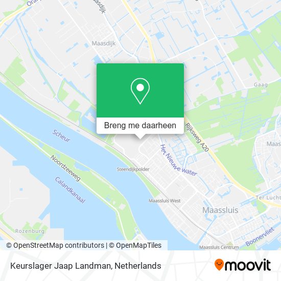 Keurslager Jaap Landman kaart