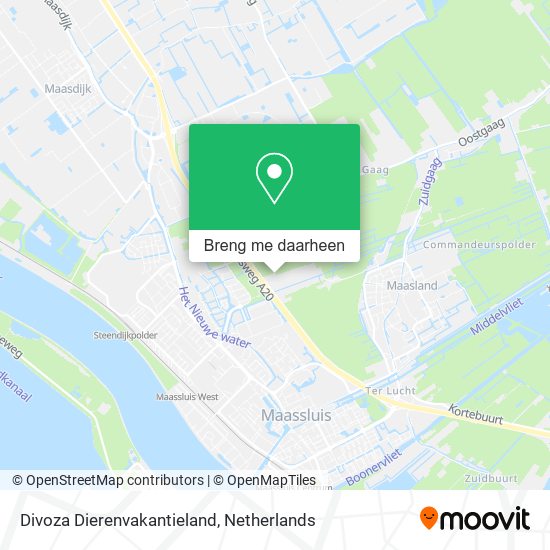 Divoza Dierenvakantieland kaart