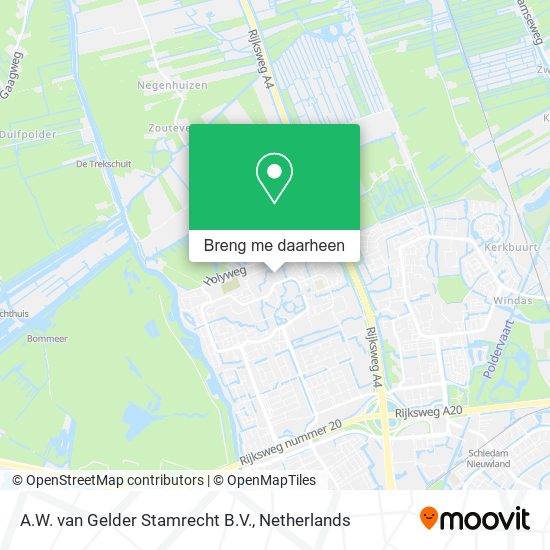 A.W. van Gelder Stamrecht B.V. kaart