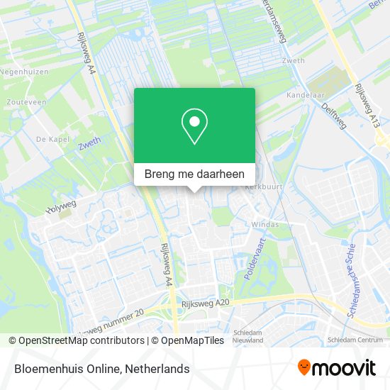 Bloemenhuis Online kaart