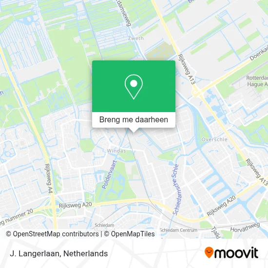 J. Langerlaan kaart