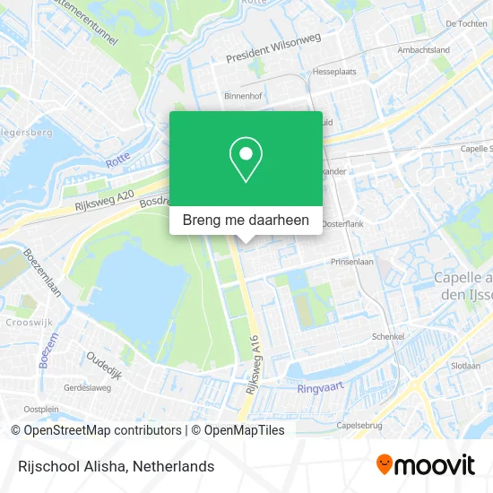 Rijschool Alisha kaart