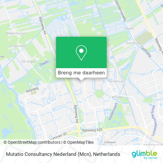 Mutatio Consultancy Nederland (Mcn) kaart