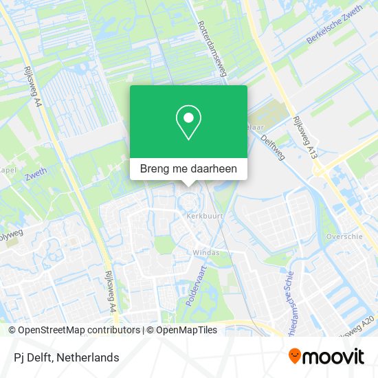 Pj Delft kaart