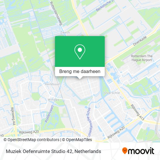 Muziek Oefenruimte Studio 42 kaart