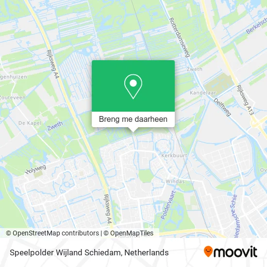Speelpolder Wijland Schiedam kaart