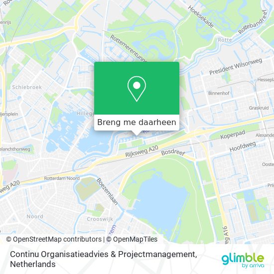 Continu Organisatieadvies & Projectmanagement kaart