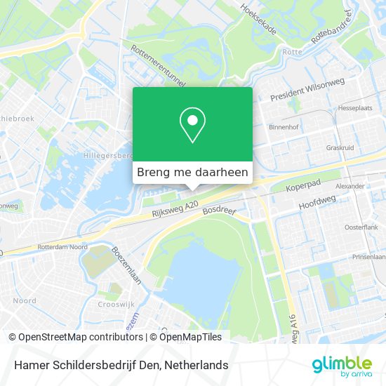 Hamer Schildersbedrijf Den kaart