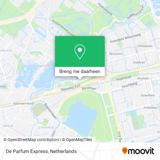 De Parfum Express kaart