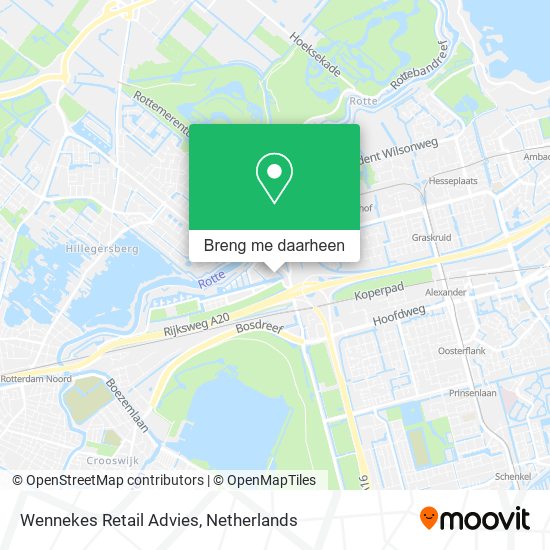 Wennekes Retail Advies kaart