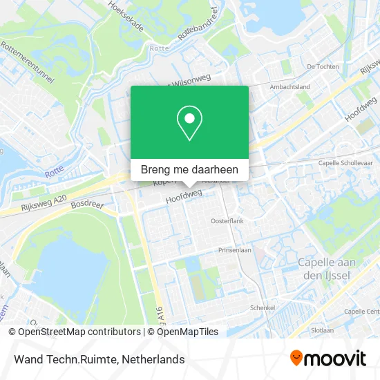 Wand Techn.Ruimte kaart