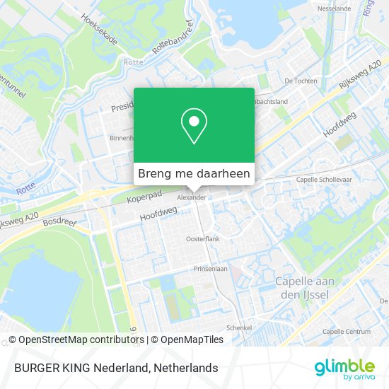 BURGER KING Nederland kaart