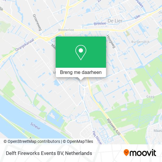 Delft Fireworks Events BV kaart