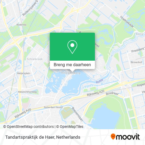 Tandartspraktijk de Haer kaart