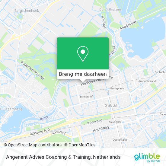 Angenent Advies Coaching & Training kaart